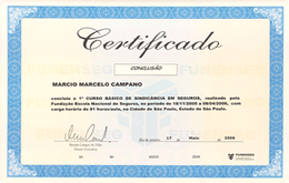 Certificado - Curso de Sindicância